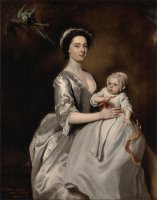 Mrs. Sharpe And Her Child by Joseph Highmore