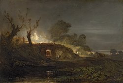 A Lime Kiln at Coalbrookdale by Joseph Mallord William Turner