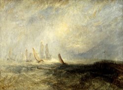 Fishing Boats Bringing a Disabled Ship Into Port Ruysdael by Joseph Mallord William Turner