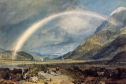 Kilchern Castle, with The Cruchan Ben Mountains, Scotland Noon by Joseph Mallord William Turner