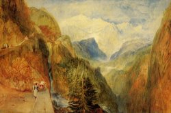 Mont Blanc From Fort Roch, Val D'aosta by Joseph Mallord William Turner