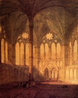 The Chapter House, Salisbury Chathedral by Joseph Mallord William Turner