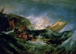 Wreck of a Transport Ship by Joseph Mallord William Turner