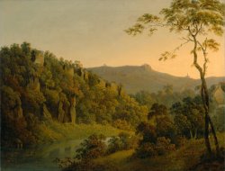Matlock Dale, Looking Toward Black Rock Escarpment by Joseph Wright