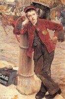The London Bootblack by Jules Bastien Lepage