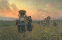 The Last Gleanings by Jules Breton