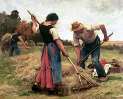 Haymaking 1880 by Julien Dupre
