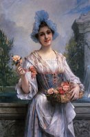 The Flower Seller by Leon Francois Comerre