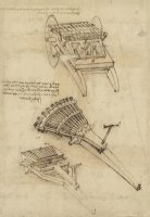 Cart And Weapons From Atlantic Codex by Leonardo da Vinci