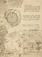 Decomposition Of Circle Into Bisangles From Atlantic Codex by Leonardo da Vinci