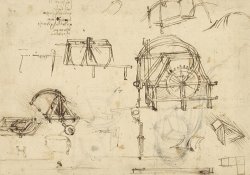 Drawings Of Geometric Figures List Of Botanical Terms Sketches Of Construction Of Onager by Leonardo da Vinci