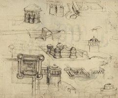 Fortress From Atlantic Codex by Leonardo da Vinci