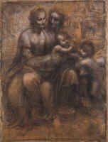 Madonna And Child with St Anne And The Young St John by Leonardo da Vinci