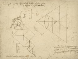 Page From Atlantic Codex by Leonardo da Vinci