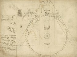 Teaseling Machine From Atlantic Codex by Leonardo da Vinci