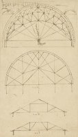 Underdrawing For Building Temporary Arch by Leonardo da Vinci