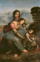 Virgin And Child With Saint Anne by Leonardo da Vinci