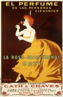 La Rose Jacqueminot Coty by Leonetto Cappiello