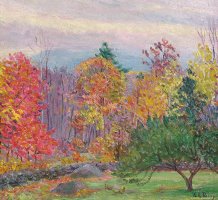 Landscape At Hancock In New Hampshire by Lilla Cabot Perry