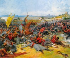 The Battle Near Mentana by Lionel Noel Royer