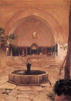 Courtyard of a Mosque at Broussa by Lord Frederick Leighton