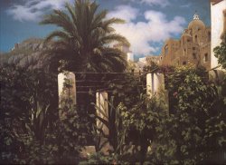 Garden of an Inn, Capri by Lord Frederick Leighton