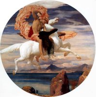 Perseus on Pegasus Hastening to The Rescue of Andromeda by Lord Frederick Leighton