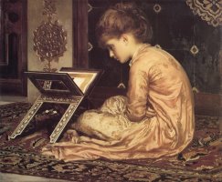 Study at a Reading Desk by Lord Frederick Leighton