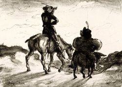 Don Quixote And Sancho Panza by Louis Anquetin