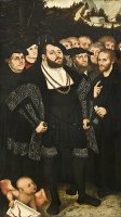 Martin Luther And The Wittenberg Reformers by Lucas Cranach The Younger