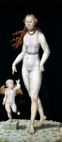 Venus And Cupid by Lucas Cranach The Younger