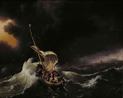 Christ in the Storm on the Sea of Galilee by Ludolph Backhuysen