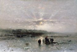 Ice Fishing by Ludwig Munthe