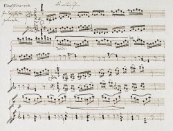Manuscript of The Second And Third Movements, Piano Sonata in E Flat by Ludwig van Beethoven