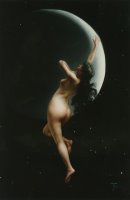 The Moon Nymph by Luis Ricardo Falero