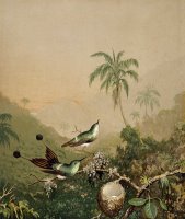Brazilian Hummingbirds II by Martin Johnson Heade