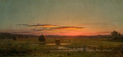 Sunset by Martin Johnson Heade