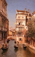 Along The Canal, Venice by Martin Rico y Ortega