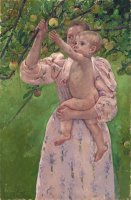 Child Picking a Fruit (enfant Cueillant Un Fruit) by Mary Cassatt