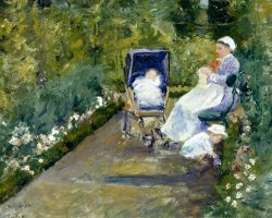Children in a Garden (the Nurse) by Mary Cassatt