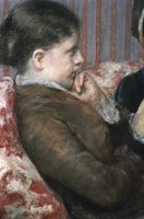 Detail Showing Profile of Woman From a Cup of Tea by Mary Cassatt