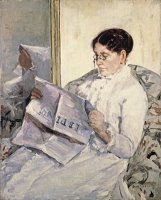 Reading 'le Figaro' by Mary Cassatt