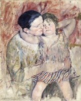 Woman And Child by Mary Cassatt