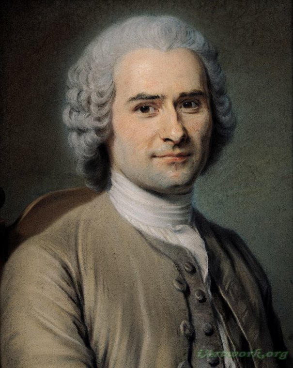 Maurice-quentin De La Tour Portrait of Jean Jacques Rousseau (1712 78 ...