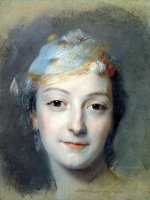 Portrait of Marie Fel (1713 78) by Maurice-quentin De La Tour