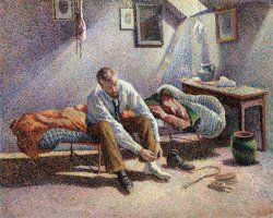 Morning, Interior by Maximilien Luce