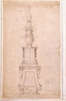 Design for a Candelabrum by Michelangelo Buonarroti