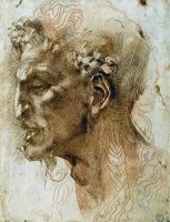 Head of a Faun by Michelangelo Buonarroti