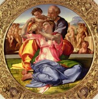 Holy Family with St John 1504 05 by Michelangelo Buonarroti