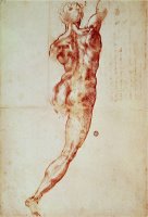 Nude Study for The Battle of Cascina by Michelangelo Buonarroti